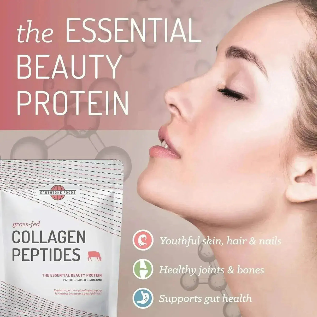 EARTHTONE - EARTHTONE Collagen Peptides Powder 454Gr. - The Red Vitamin MX - Suplementos Alimenticios - {{ shop.shopifyCountryName }}