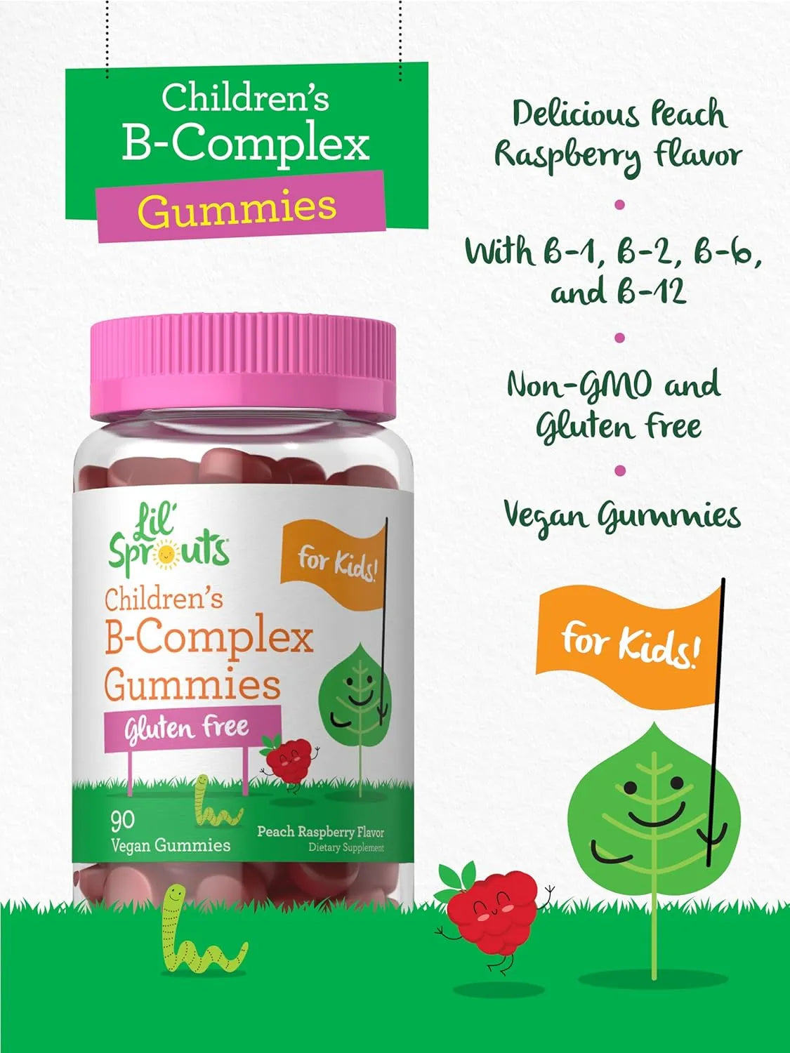 CARLYLE - Carlyle Kids B Complex Gummies Peach Raspberry Flavor 90 Gomitas - The Red Vitamin MX - Suplementos Alimenticios - {{ shop.shopifyCountryName }}
