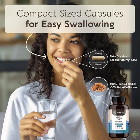 LONGEVITY BOTANICALS - Longevity Botanicals Organic Maitake Mushroom Extract 120 Capsulas - The Red Vitamin MX - Suplementos Alimenticios - {{ shop.shopifyCountryName }}