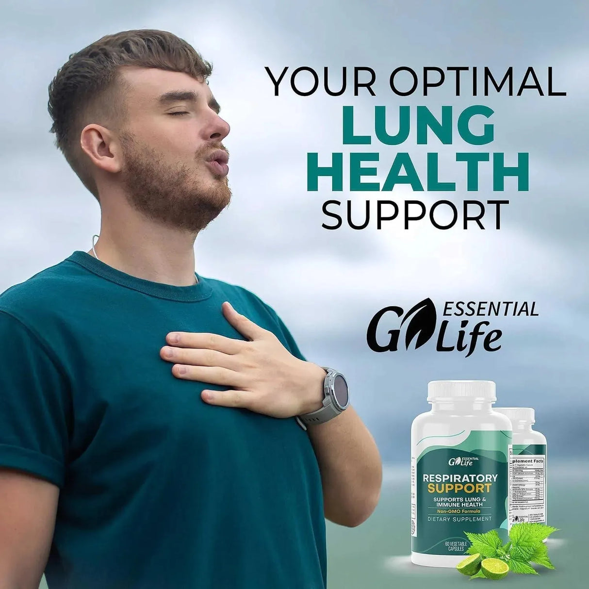 GO ESSENTIAL LIFE - Go Essential Life Lung Support 60 Capsulas - The Red Vitamin MX - Suplementos Alimenticios - {{ shop.shopifyCountryName }}