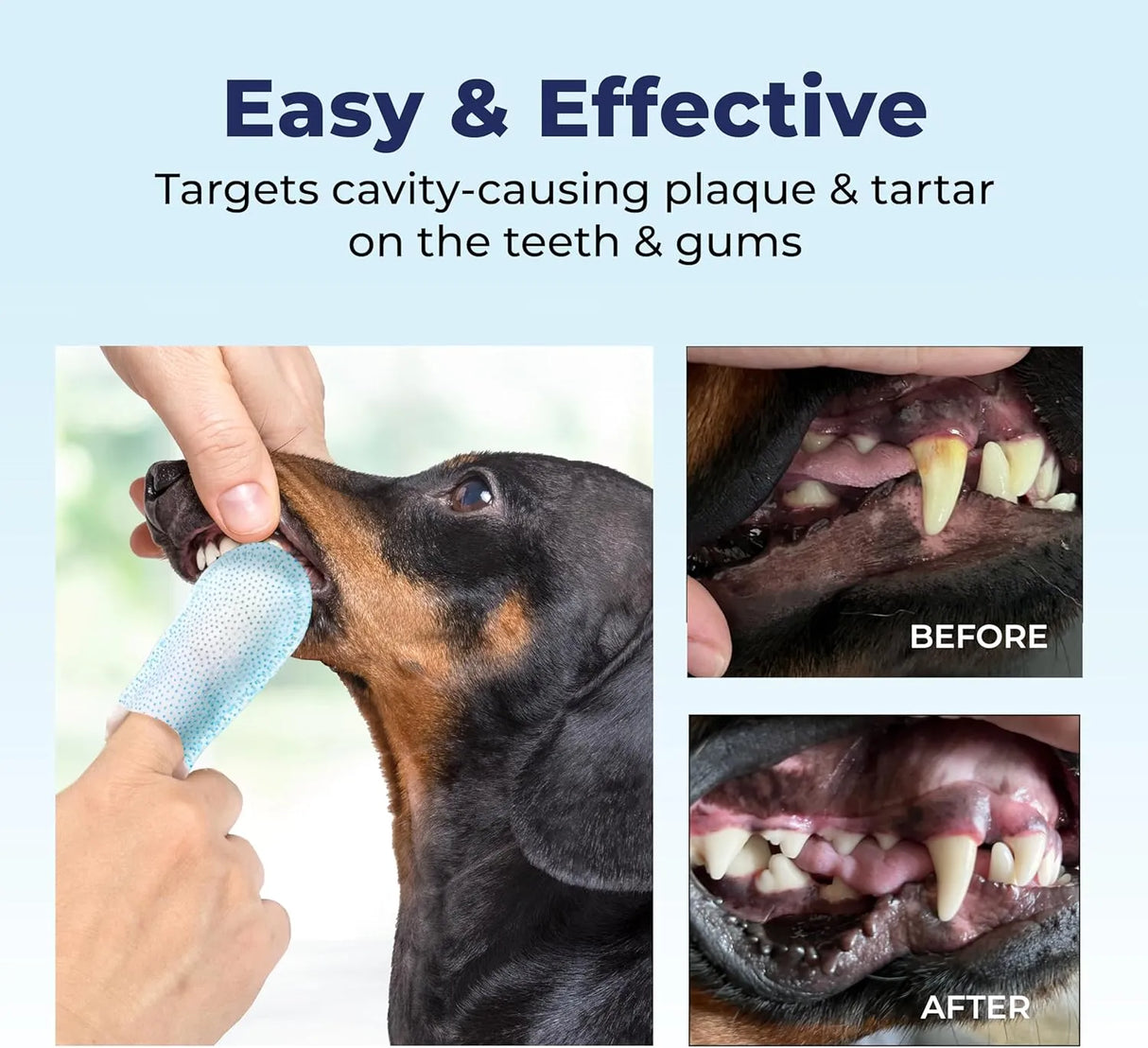 VETNIQUE - Vetnique Dentabliss Dog Teeth Cleaning Finger Mitt Dental Wipe Chicken 50 Toallitas - The Red Vitamin MX - Cuidado Dental Para Perros - {{ shop.shopifyCountryName }}