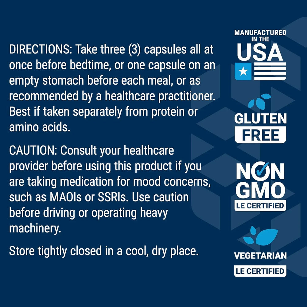 LIFE EXTENSION - Life Extension Optimized Tryptophan Plus 1000Mg. 90 Capsulas - The Red Vitamin MX - Suplementos Alimenticios - {{ shop.shopifyCountryName }}