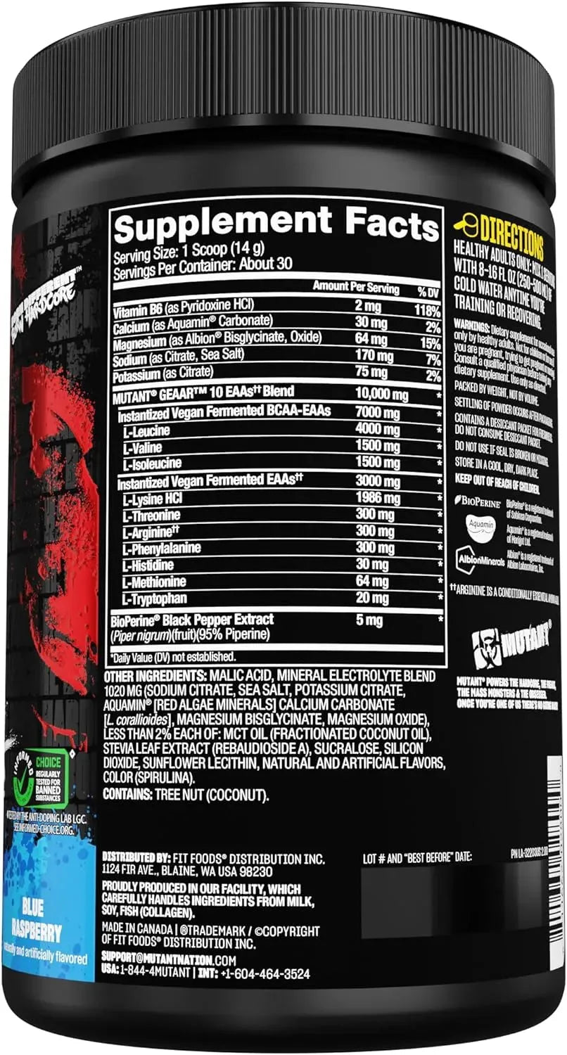 MUTANT - Mutant GEAAR EAA Powder + Arginine 30 Servicios Blue Raspberry 420Gr. - The Red Vitamin MX - Suplementos Alimenticios - {{ shop.shopifyCountryName }}