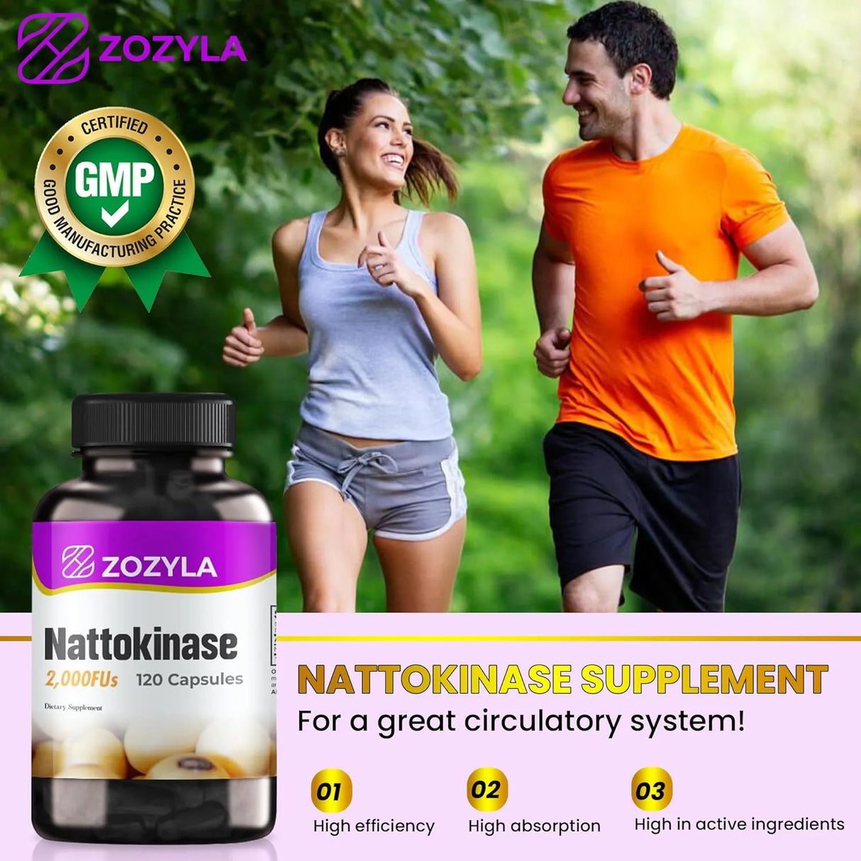 ZOZYLA - ZOZYLA Nattokinase 2,000 FU 120 Capsulas - The Red Vitamin MX - Suplementos Alimenticios - {{ shop.shopifyCountryName }}