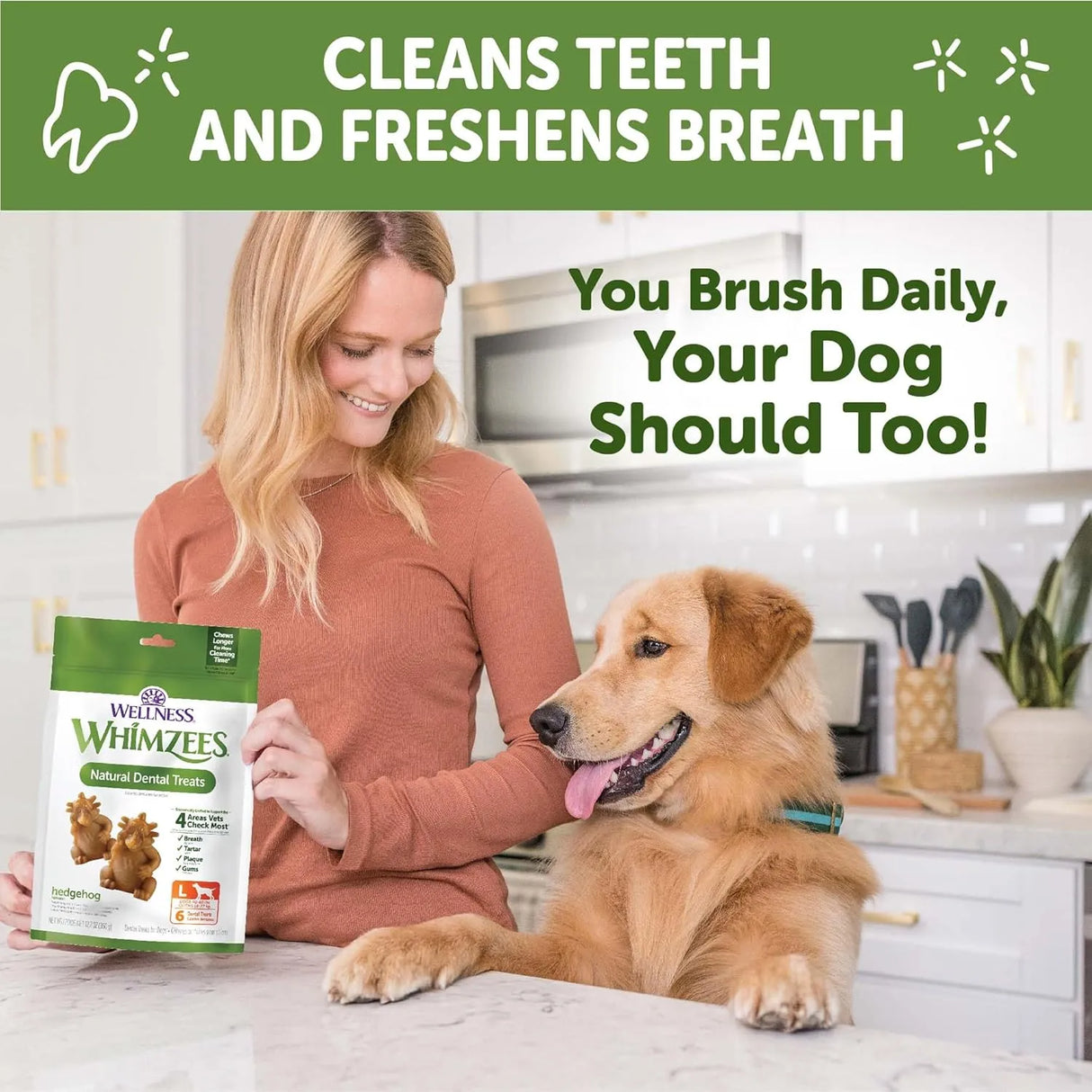 WELLNESS WHIMZEES - Wellness WHIMZEES Hedgehog Dog Dental Treats Large Size 6 Piezas - The Red Vitamin MX - Cuidado Dental Para Perros - {{ shop.shopifyCountryName }}