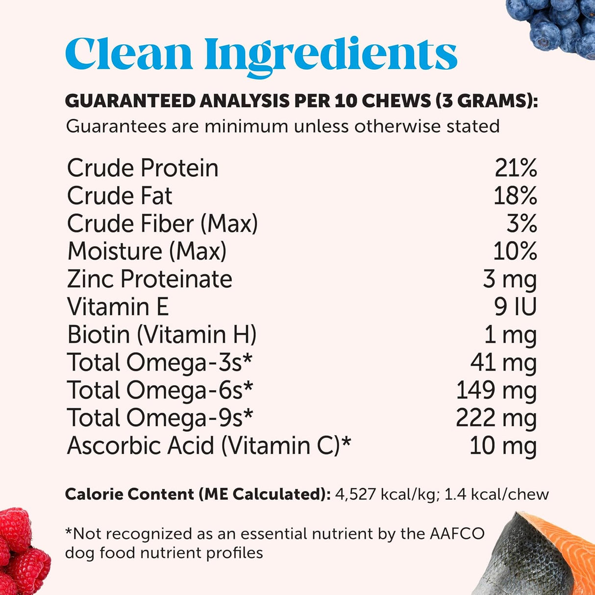 Pet Honesty Cat Skin & Coat Health Crunchy & Creamy Chews 30 Day Supply