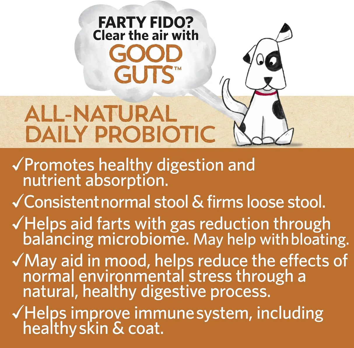 FIDOBIOTICS - Fidobiotics Good Guts for Big Mutts Probiotic for Dogs 20 Dias - The Red Vitamin MX - Probióticos Para Perros - {{ shop.shopifyCountryName }}
