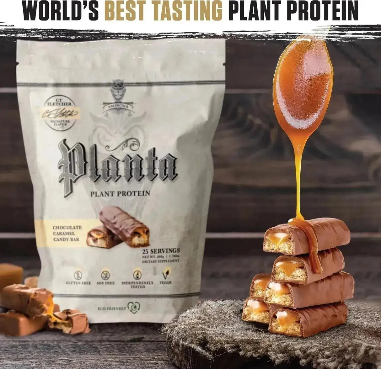 AMBROSIA - Ambrosia Planta Premium Organic Plant-Based Protein 25 Servicios Candy Bar 800Gr. - The Red Vitamin MX - Suplementos Alimenticios - {{ shop.shopifyCountryName }}