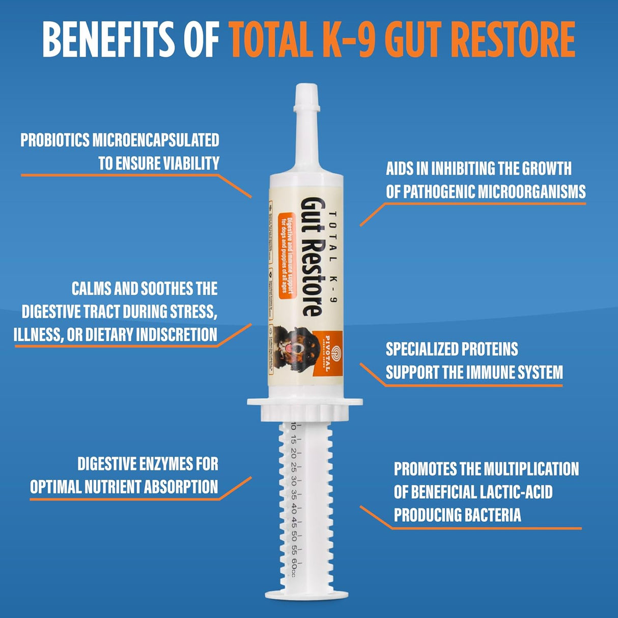 Total K-9 Gut Restore Canine Oral Paste 60Gr.