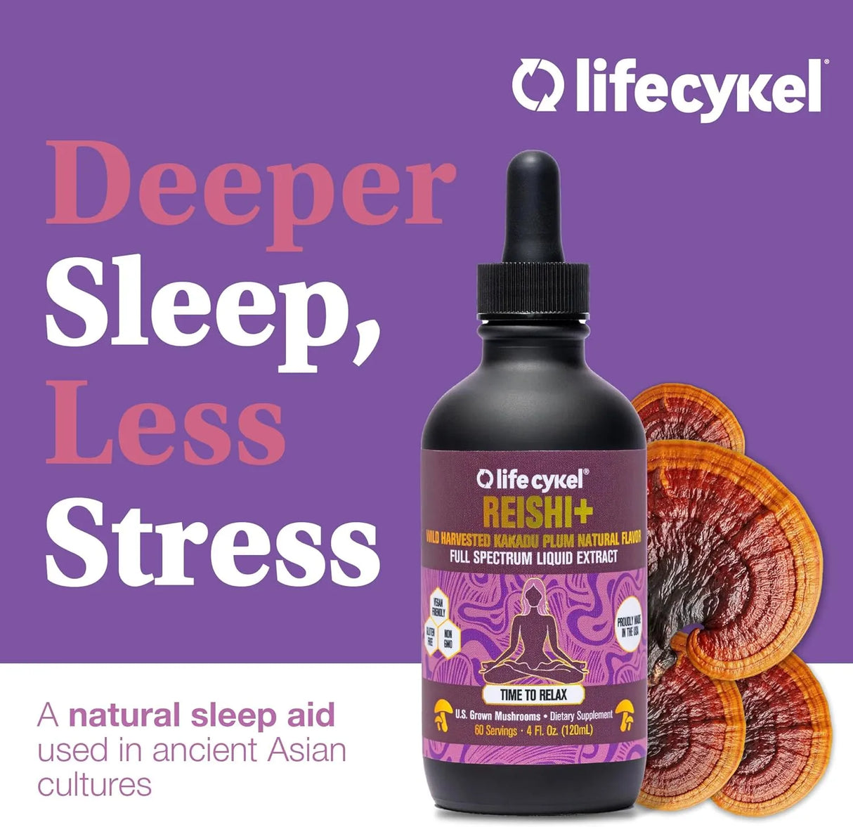 LIFE CYKEL - Life Cykel Reishi Mushroom Extract 2 Fl.Oz. - The Red Vitamin MX - Suplementos Alimenticios - {{ shop.shopifyCountryName }}