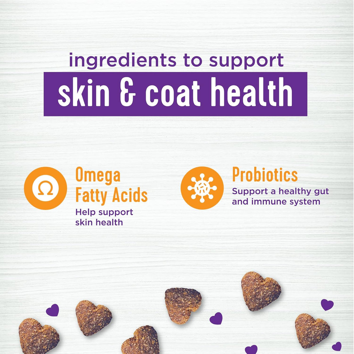 Wellness Barkin' Bacon Flavored Soft Chew Skin & Coat 45 Masticables