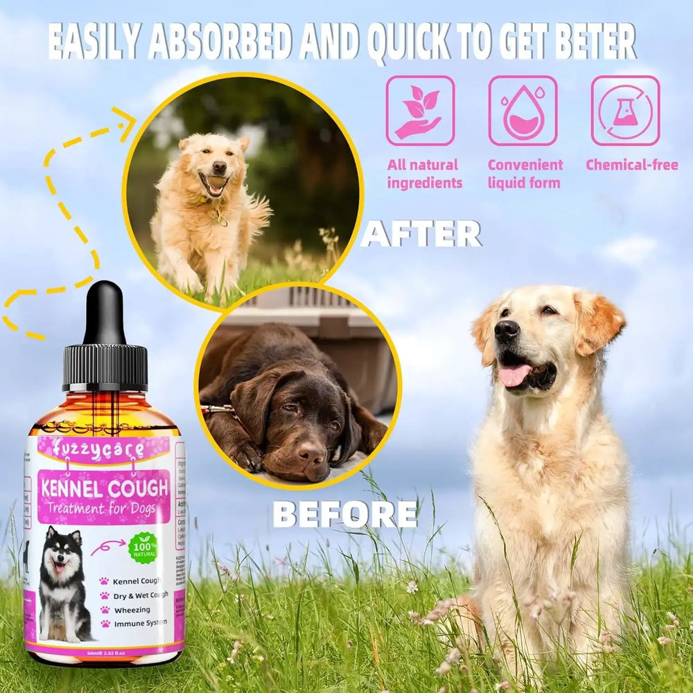 FUZZYCARE - Fuzzycare Dog Cough Treatment 60Ml. - The Red Vitamin MX - Medicamentos Sin Receta Para Perros - {{ shop.shopifyCountryName }}