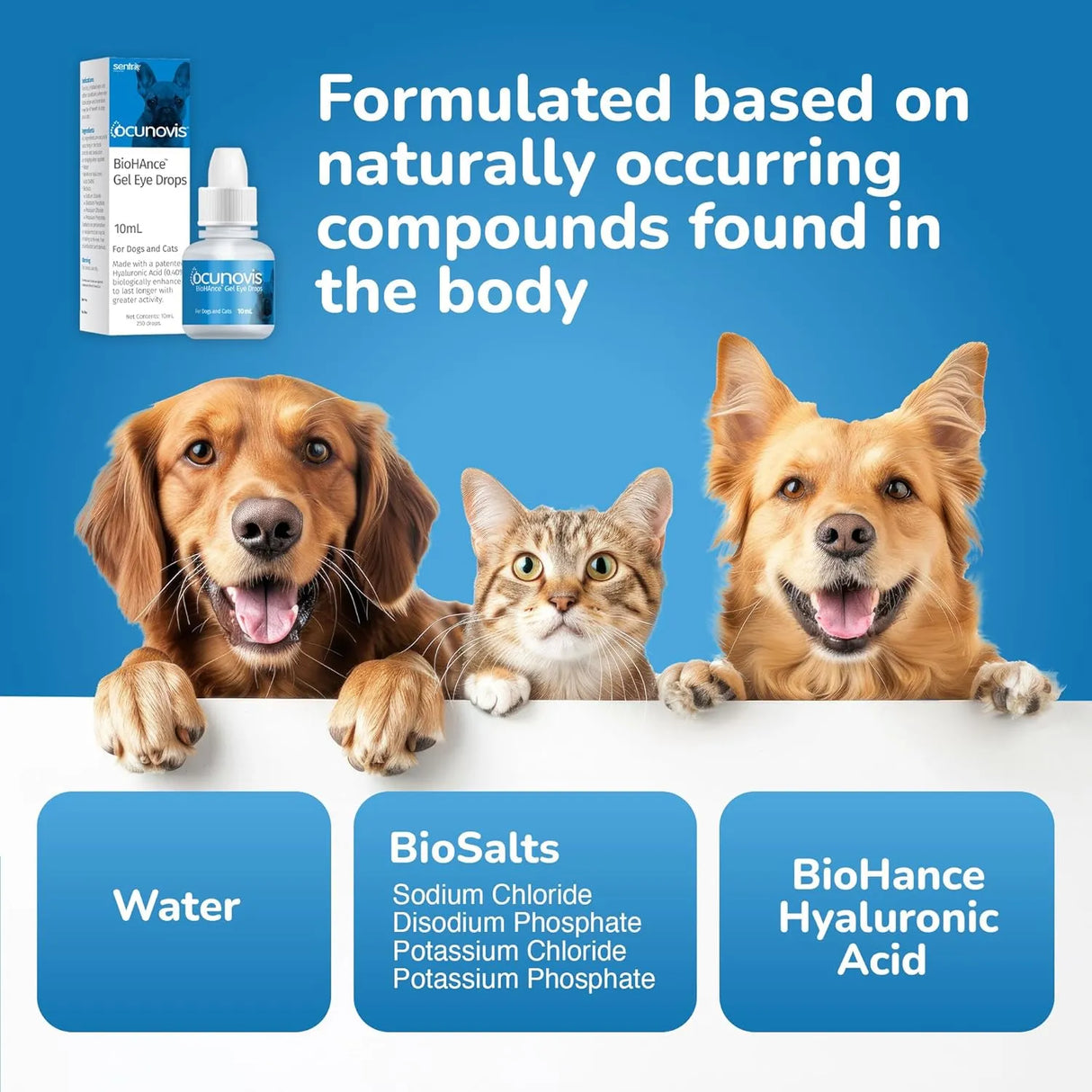 SENTRX - Sentrx Ocunovis Gel Eye Drops for Dogs & Cats 10Ml. - The Red Vitamin MX - Cuidado De Los Ojos De Los Perros - {{ shop.shopifyCountryName }}