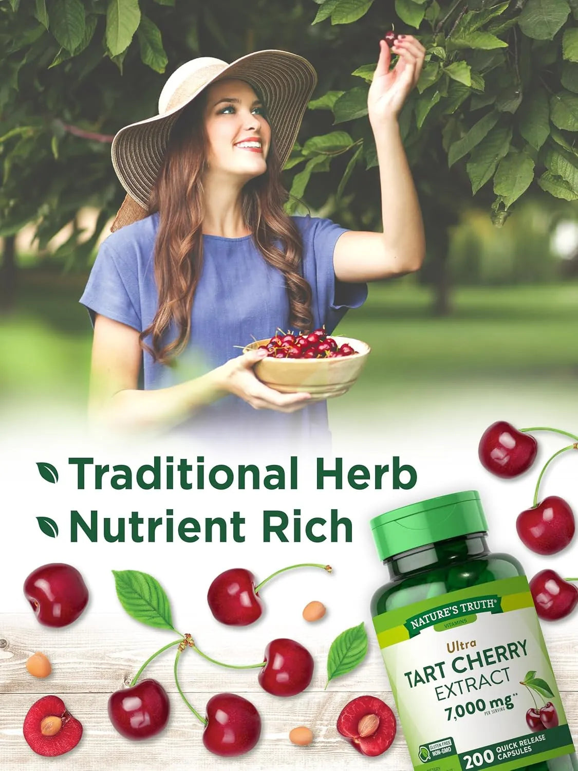 NATURE'S TRUTH - Nature's Truth Tart Cherry Extract 7000Mg. 200 Capsulas - The Red Vitamin MX - Suplementos Alimenticios - {{ shop.shopifyCountryName }}