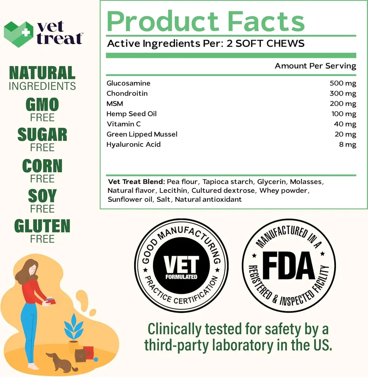VET TREAT - Vet Treat Glucosamine for Dogs Hip & Joint Supplement 120 Masticables - The Red Vitamin MX - Cuidado De Cadera Y Articulaciones Para Perros - {{ shop.shopifyCountryName }}
