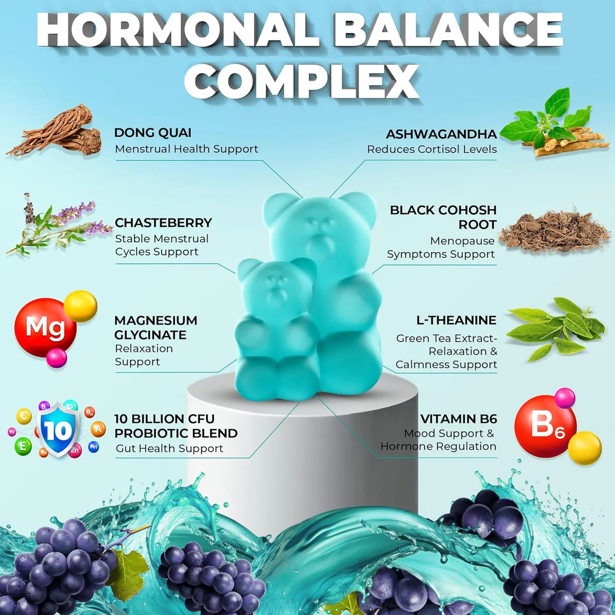 KEY ELEMENTS - KEY ELEMENTS Hormonal Balance Gummies 60 Gomitas - The Red Vitamin MX - Suplementos Alimenticios - {{ shop.shopifyCountryName }}