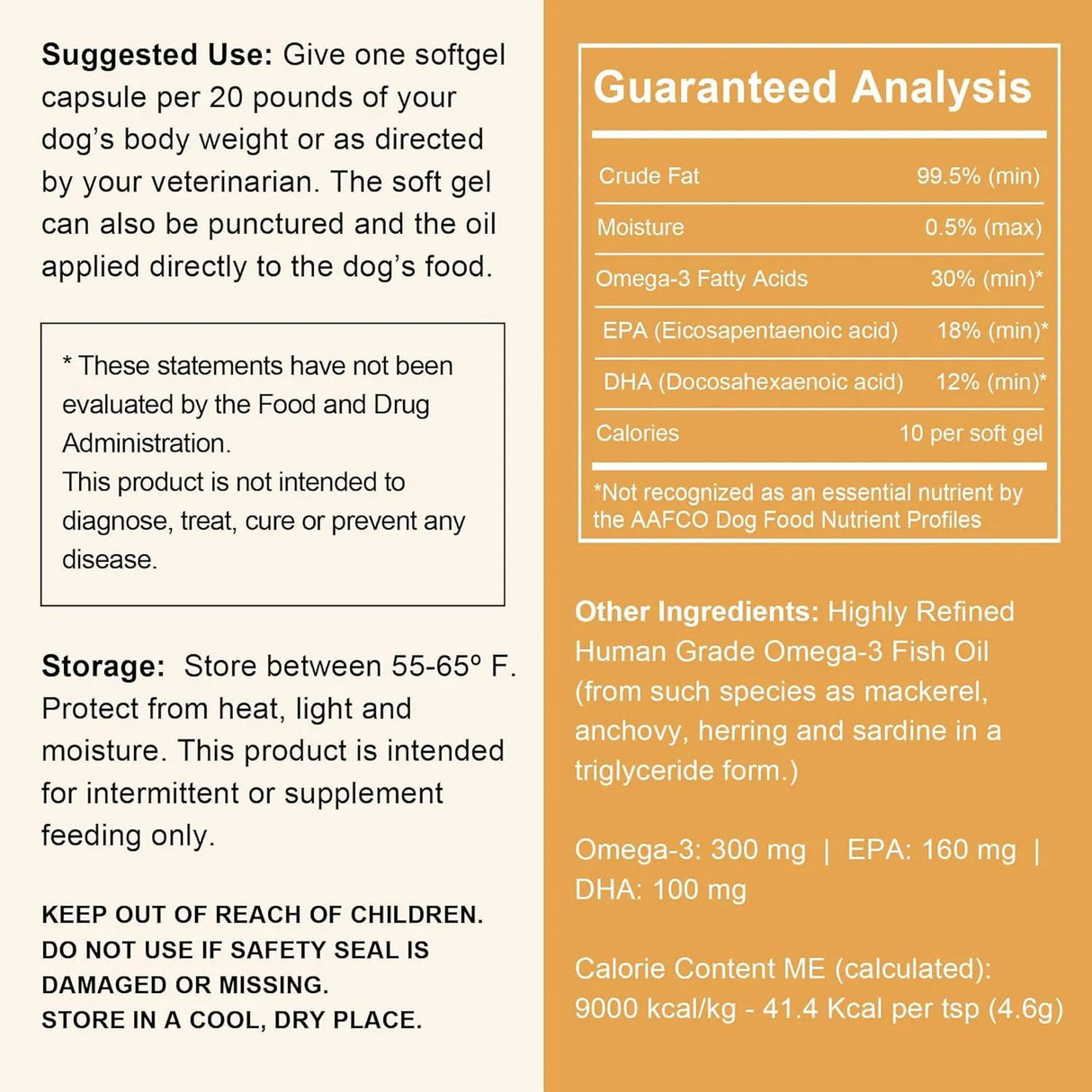 CHEW + HEAL - Chew + Heal Labs Wild Caught Omega 3 Fish Oil for Large Breed 180 Capsulas Blandas - The Red Vitamin MX - Aceite De Pescado Para Perros - {{ shop.shopifyCountryName }}