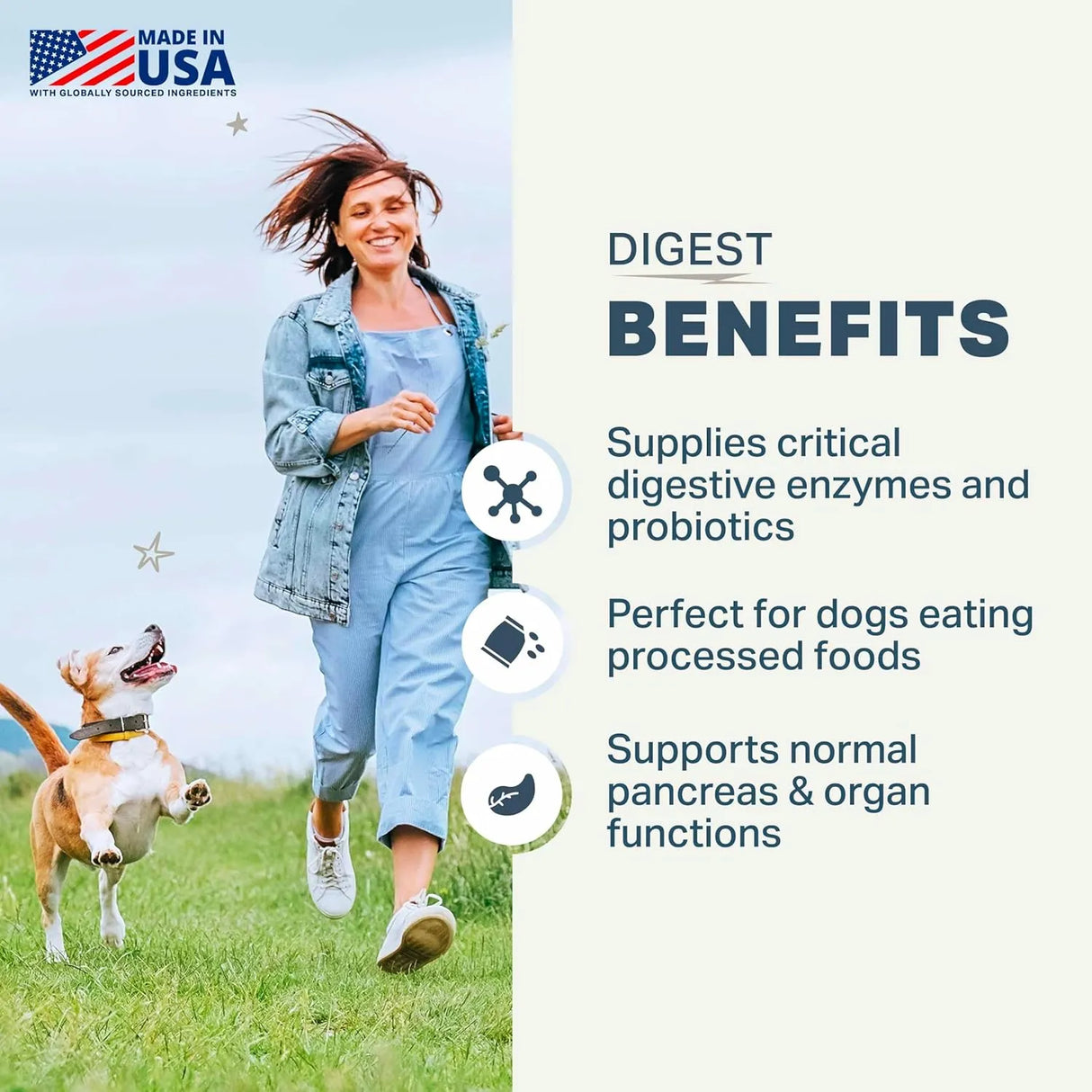 FOUR LEAF ROVER - FOUR LEAF ROVER Digest Dog Digestive Support with Digestive Enzymes and Probiotics 34.5Gr. - The Red Vitamin MX - Probióticos Para Perros - {{ shop.shopifyCountryName }}