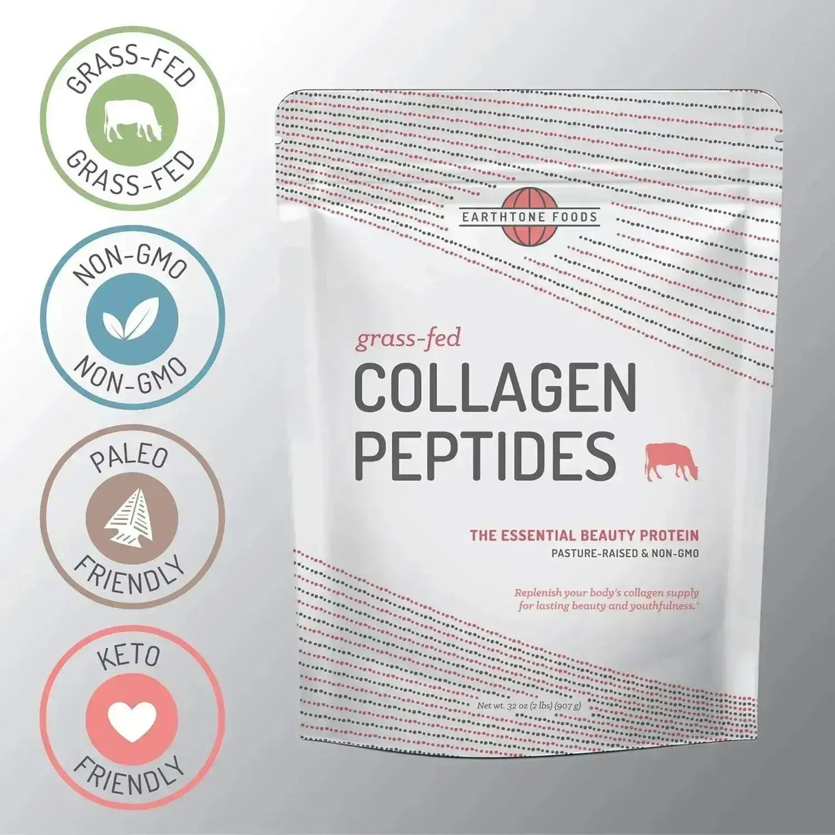 EARTHTONE - EARTHTONE Collagen Peptides Powder 454Gr. - The Red Vitamin MX - Suplementos Alimenticios - {{ shop.shopifyCountryName }}
