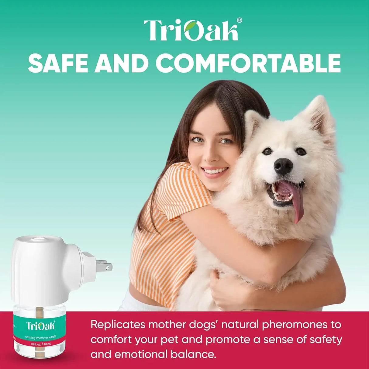 TRIOAK - TriOak Pheromone Diffuser for Dogs Advanced Dog Calming Diffuser 2 Pack - The Red Vitamin MX - Relajantes Para Perros - {{ shop.shopifyCountryName }}