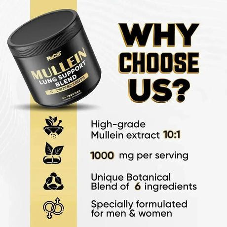 NUQIIT - NUQIIT Mullein Leaf 1000Mg. 60 Capsulas - The Red Vitamin MX - Suplementos Alimenticios - {{ shop.shopifyCountryName }}