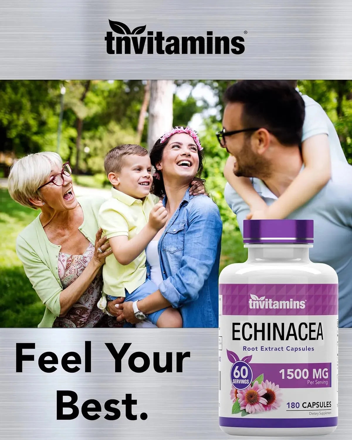 TNTVITAMINS - tnvitamins Echinacea 1500Mg. 180 Capsulas - The Red Vitamin MX - Suplementos Alimenticios - {{ shop.shopifyCountryName }}