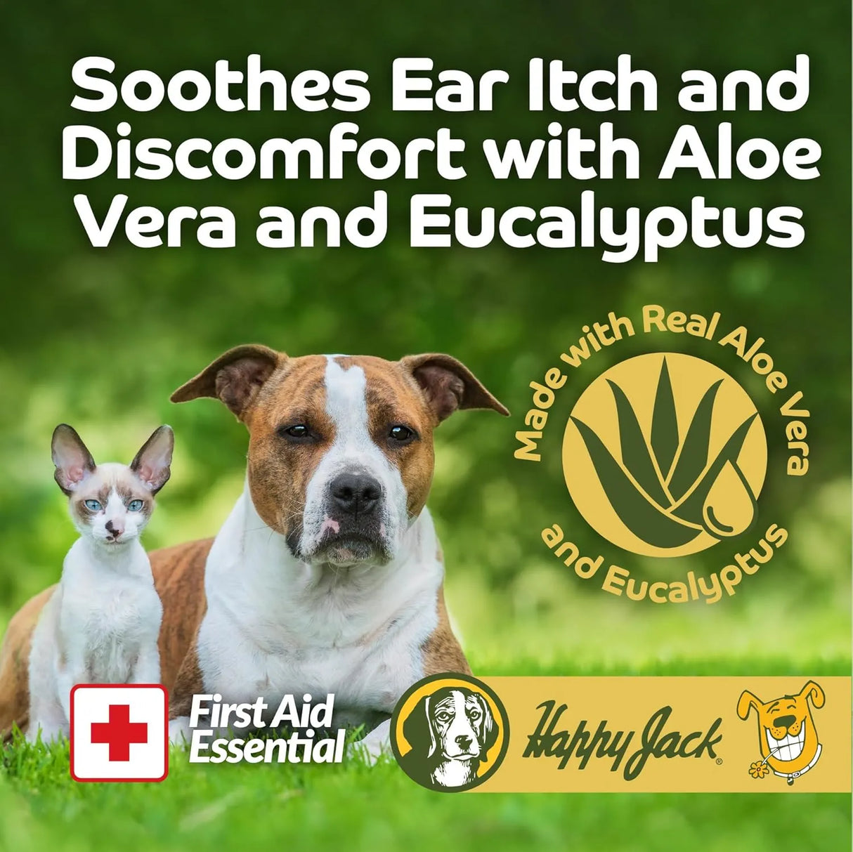 HAPPY JACK - HAPPY JACK Dog Ear Wipes with Aloe 100 Toallitas - The Red Vitamin MX - Cuidado Del Oído De Perros - {{ shop.shopifyCountryName }}