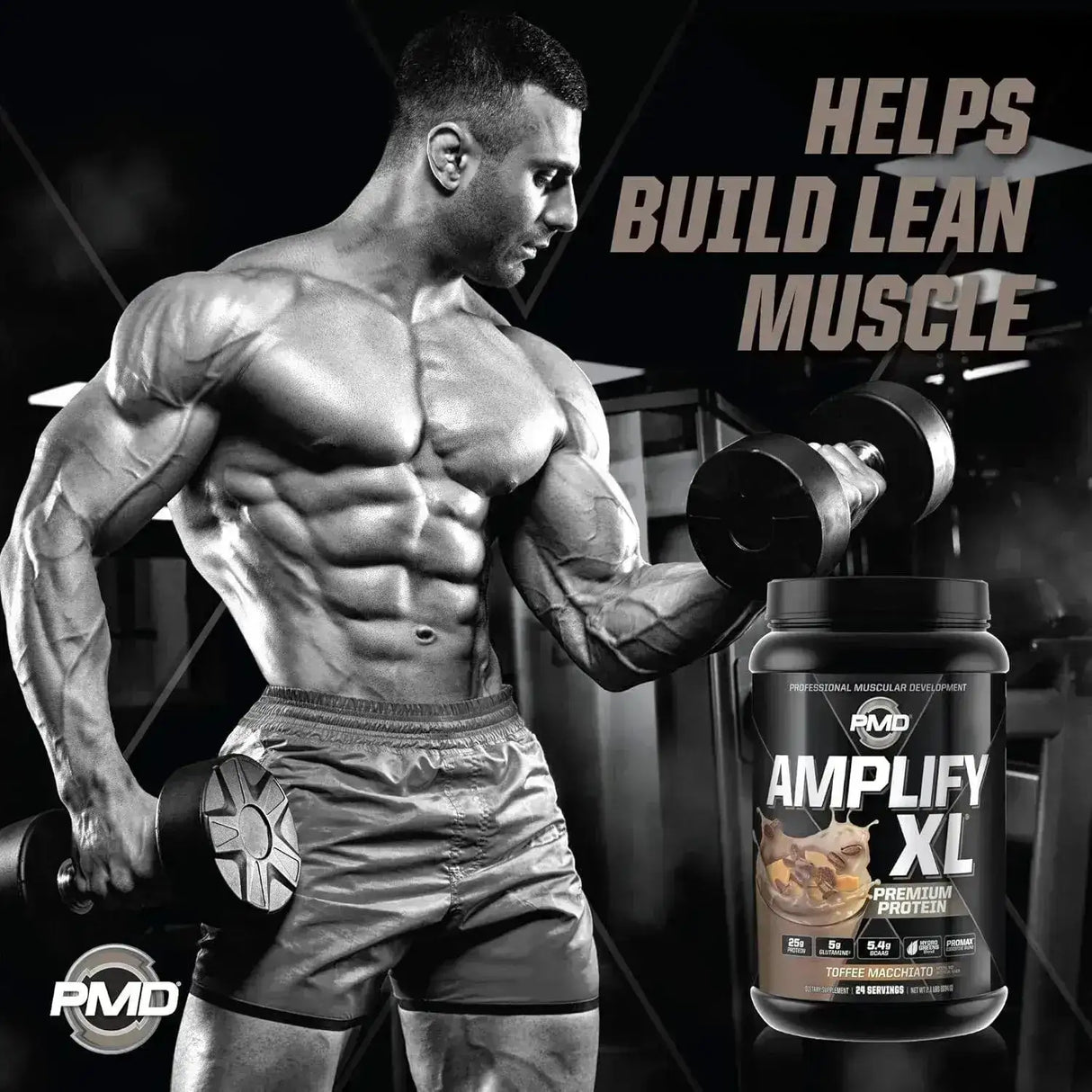 PMD SPORTS - PMD Sports Amplify XL Premium Whey Protein Toffee Macchiato 24 Servicios 934Gr. - The Red Vitamin MX - Suplementos Alimenticios - {{ shop.shopifyCountryName }}