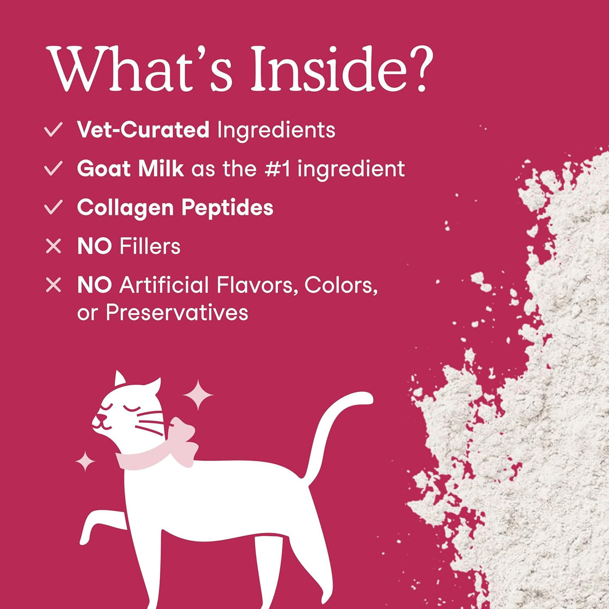 Fera Pet Organics Skin & Coat Goat Milk Cat & Dog 60 Servicios 180Gr.