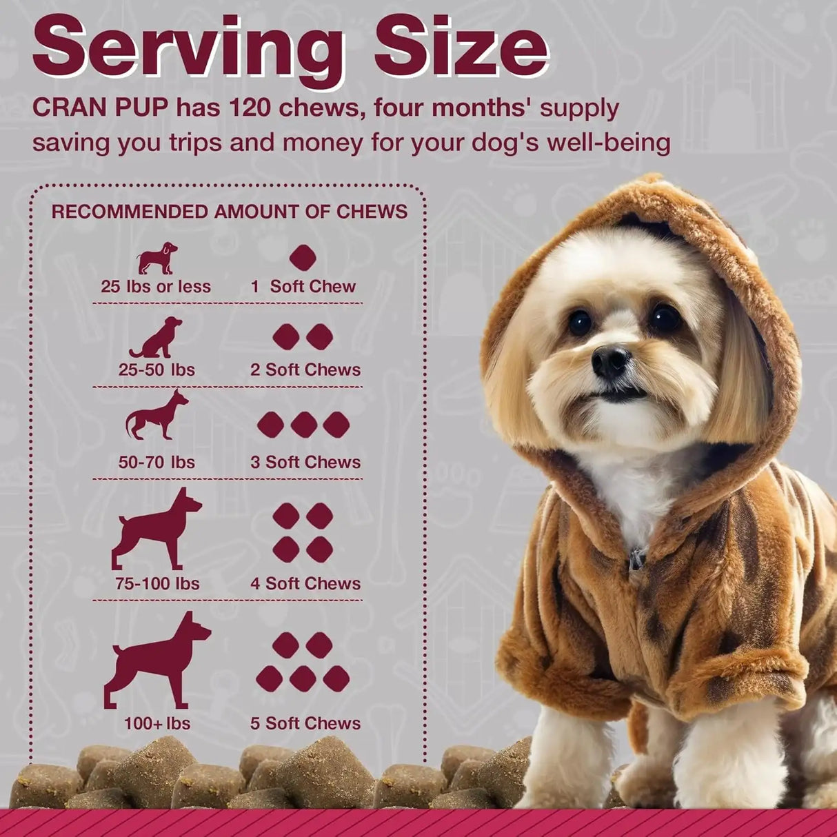 PAWLIFE - Pawlife Cranberry Supplements for Dogs 120 Masticables - The Red Vitamin MX - Salud De Tracto Urinario Para Perros - {{ shop.shopifyCountryName }}