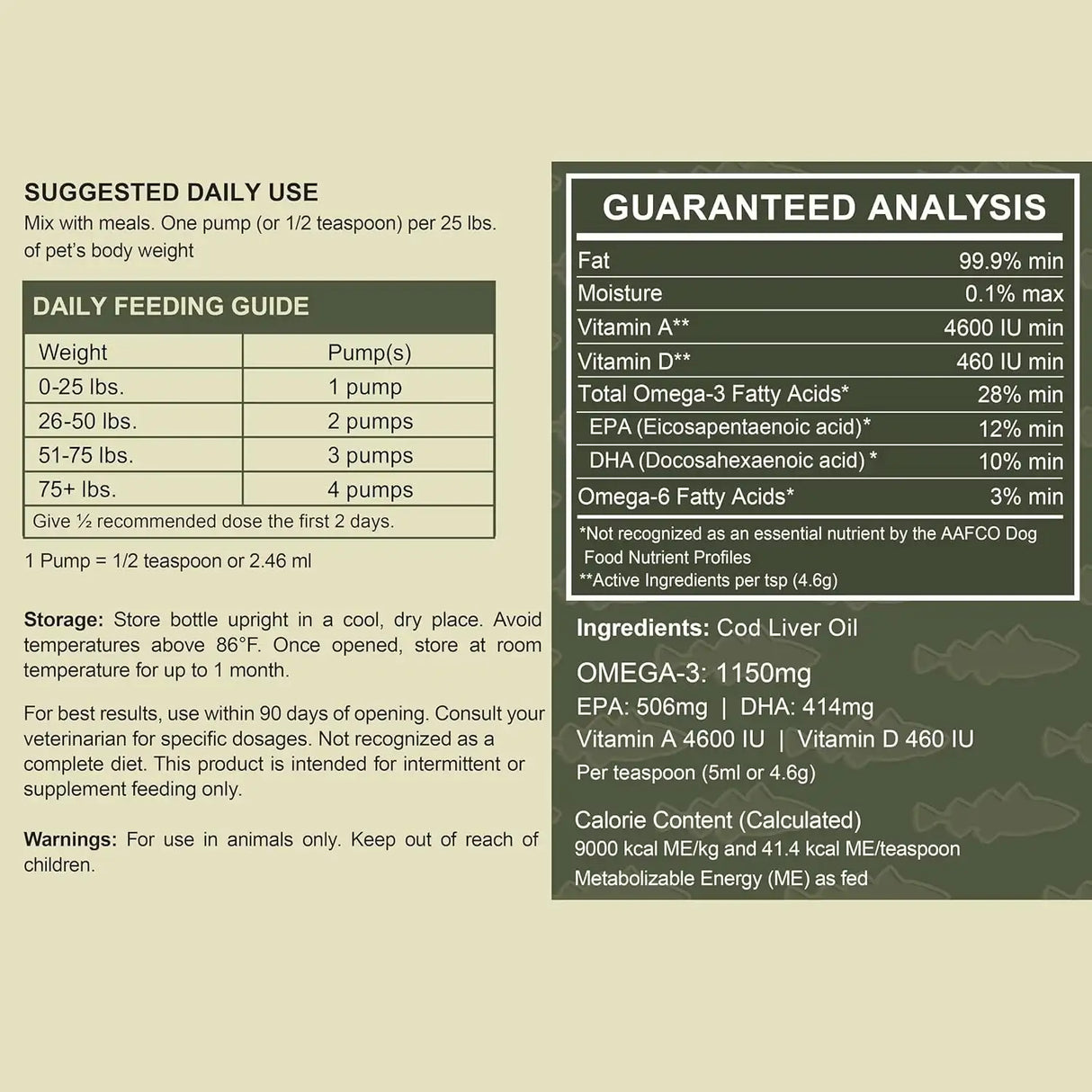 CHEW + HEAL - Chew + Heal Labs Pure Cod Liver Oil for Dogs 16 Fl.Oz. - The Red Vitamin MX - Aceite De Pescado Para Perros - {{ shop.shopifyCountryName }}