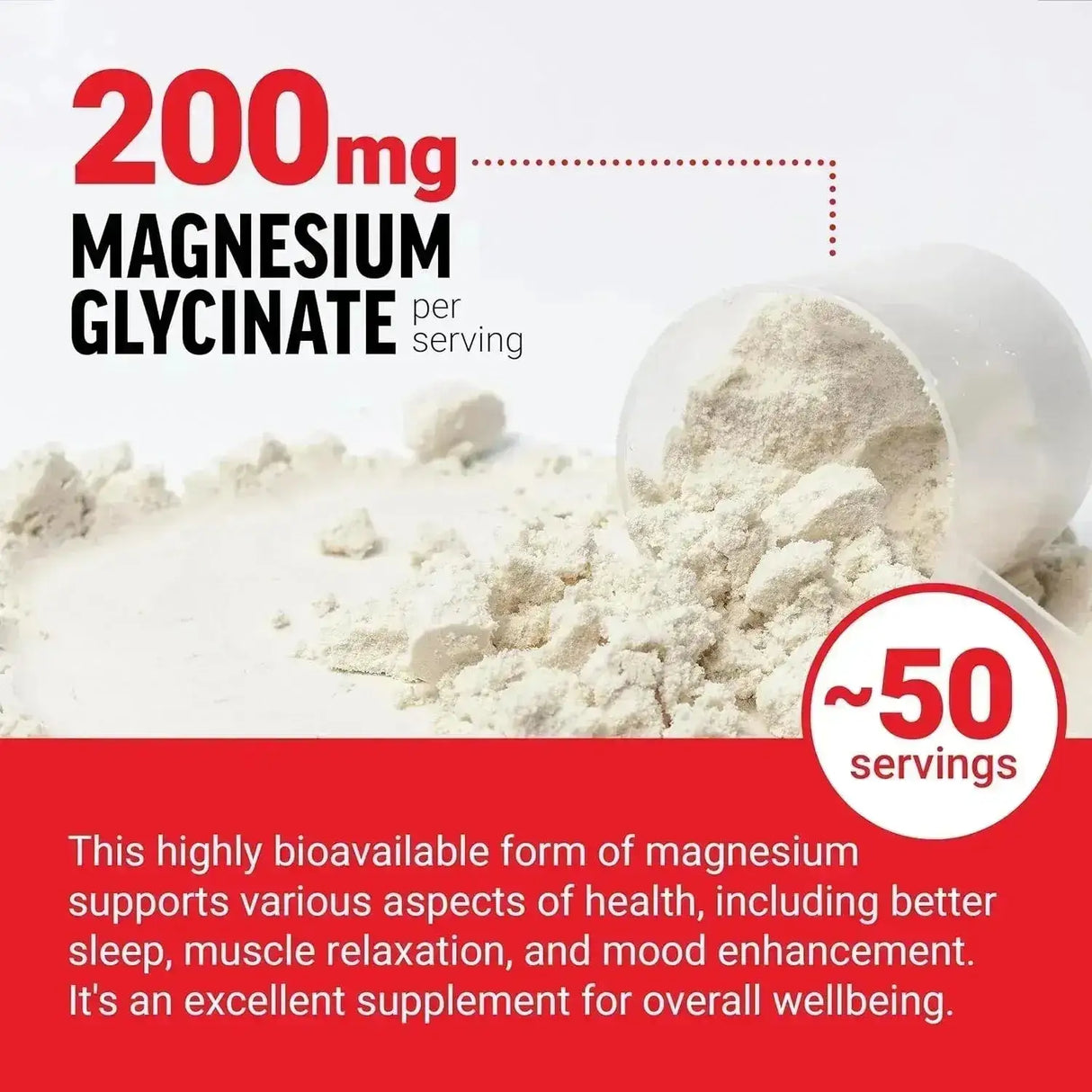 FORCE FACTOR - Force Factor Magnesium Glycinate Powder 200Mg. 140Gr. - The Red Vitamin MX - Suplementos Alimenticios - {{ shop.shopifyCountryName }}