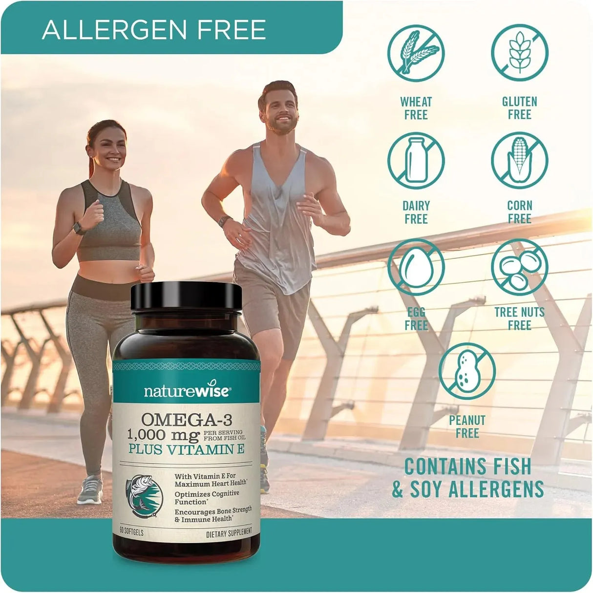 NATUREWISE - NatureWise Extra-Strength Omega 3 Fish Oil 1000Mg, 360 Capsulas Blandas - The Red Vitamin MX - Suplementos Alimenticios - {{ shop.shopifyCountryName }}