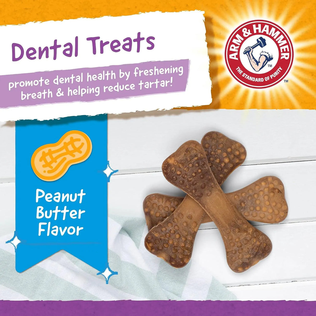 ARM & HAMMER - Arm & Hammer for Pets Nubbies Dental Treats for Dogs Peanut Butter Flavor 53 Piezas - The Red Vitamin MX - Cuidado Dental Para Perros - {{ shop.shopifyCountryName }}