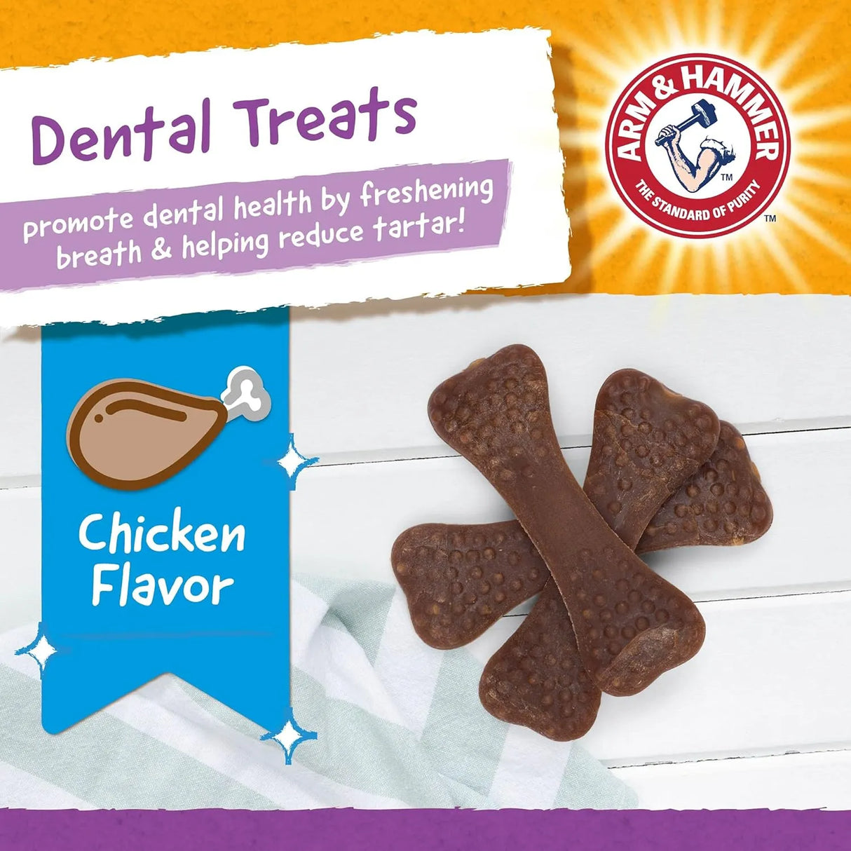 ARM & HAMMER - Arm & Hammer for Pets Nubbies Dental Treats for Dogs Chicken Flavor 8 Piezas - The Red Vitamin MX - Cuidado Dental Para Perros - {{ shop.shopifyCountryName }}