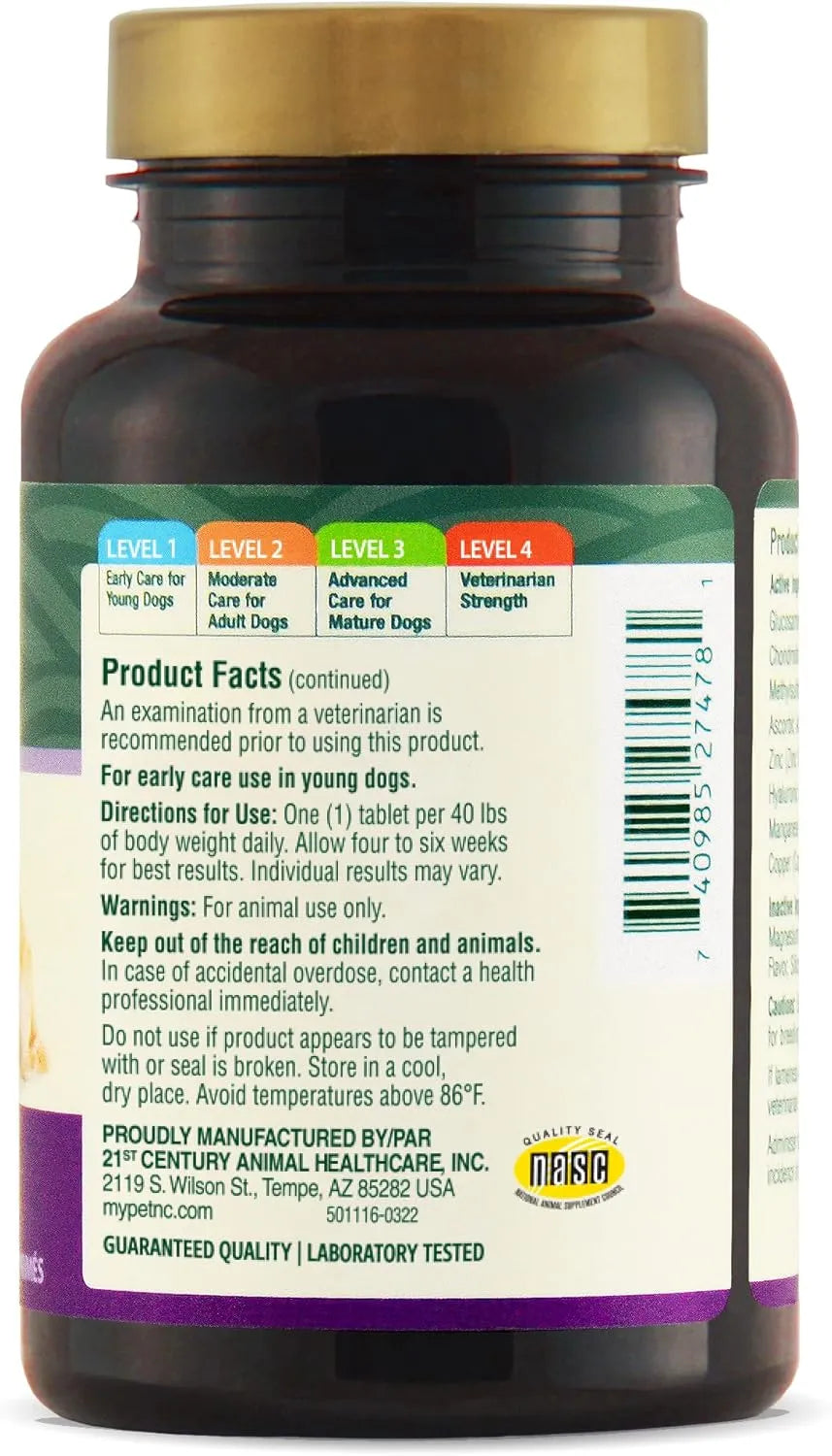 PETNC - Petnc Natural Care Hip and Joint Health Early Mobility Chewables for Dogs 60 Masticables - The Red Vitamin MX - Cuidado De Cadera Y Articulaciones Para Perros - {{ shop.shopifyCountryName }}