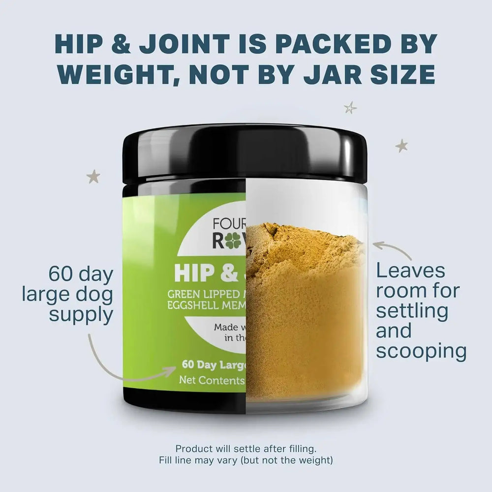 FOUR LEAF ROVER - FOUR LEAF ROVER Hip & Joint Mobility & Joint Support with Glucosamine and Chondroitin for Dogs 135Gr. - The Red Vitamin MX - Cuidado De Cadera Y Articulaciones Para Perros - {{ shop.shopifyCountryName }}