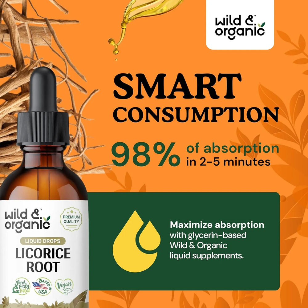 WILD & ORGANIC - Wild & Organic Licorice Root Tincture 2 Fl.Oz. - The Red Vitamin MX - Suplementos Alimenticios - {{ shop.shopifyCountryName }}