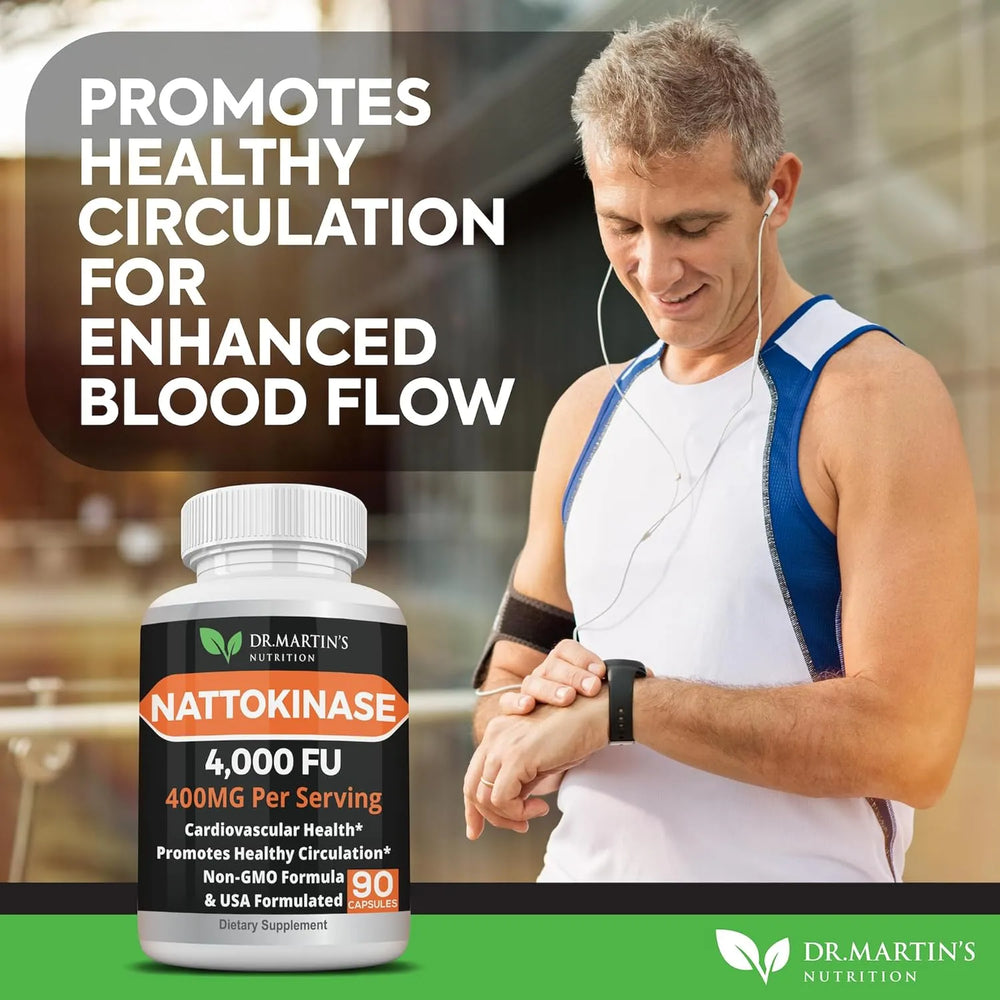 DR. MARTIN'S NUTRITION - DR. MARTIN'S NUTRITION Pure 4,000 FU Nattokinase 90 Capsulas - The Red Vitamin MX - Suplementos Alimenticios - {{ shop.shopifyCountryName }}