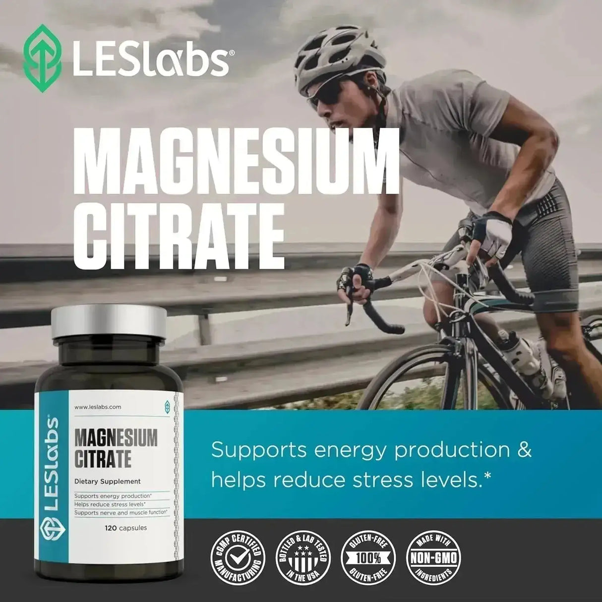 LES LABS - LES Labs Magnesium Citrate 120 Capsulas - The Red Vitamin MX - Suplementos Alimenticios - {{ shop.shopifyCountryName }}