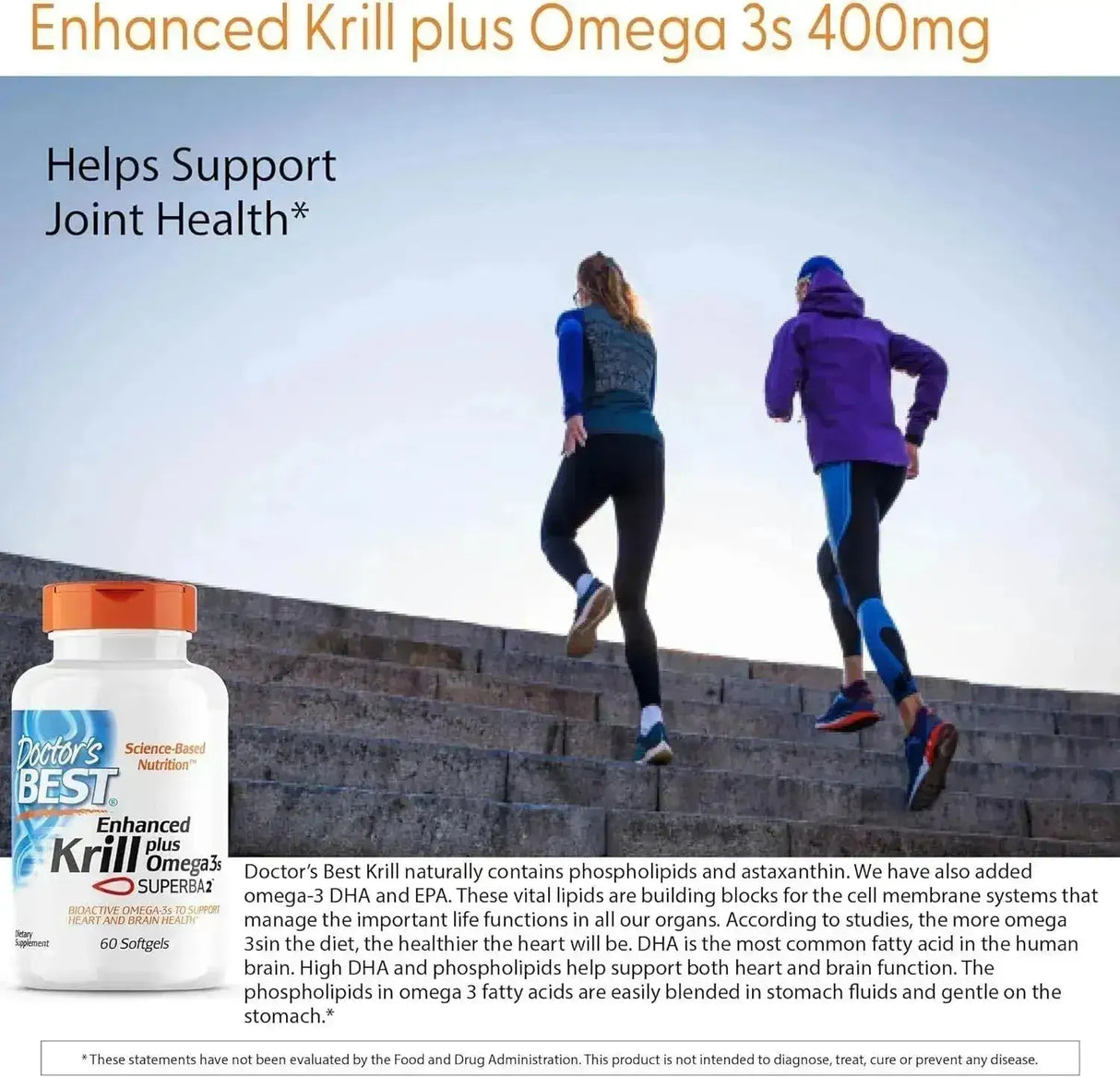 DOCTOR'S BEST - Doctor's Best Enhanced Superba Krill Plus with Omega 3s 60 Capsulas Blandas - The Red Vitamin MX - Suplementos Alimenticios - {{ shop.shopifyCountryName }}