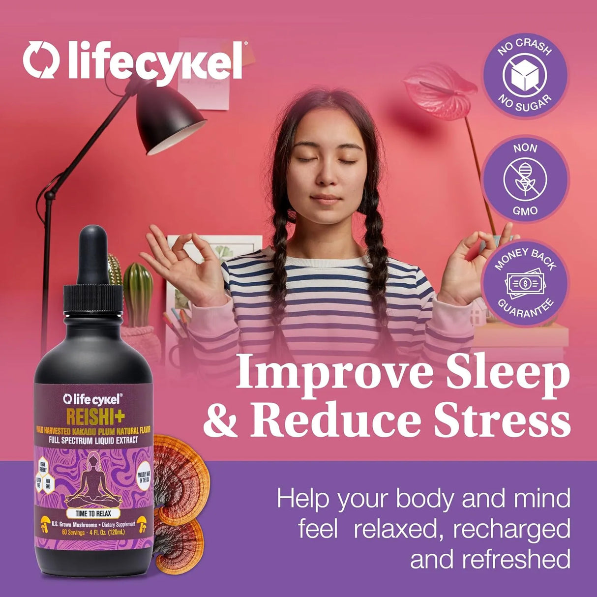 LIFE CYKEL - Life Cykel Reishi Mushroom Extract 4 Fl.Oz. - The Red Vitamin MX - Suplementos Alimenticios - {{ shop.shopifyCountryName }}