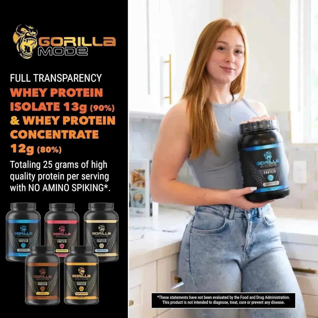 GORILLA MODE - Gorilla Mode Premium Whey Protein Chocolate 1110Gr. - The Red Vitamin MX - Suplementos Alimenticios - {{ shop.shopifyCountryName }}