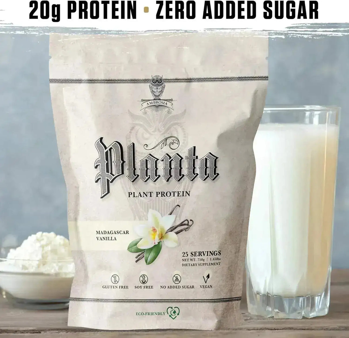 AMBROSIA - Ambrosia Planta Premium Organic Plant-Based Protein 25 Servicios Vanilla 750Gr. - The Red Vitamin MX - Suplementos Alimenticios - {{ shop.shopifyCountryName }}