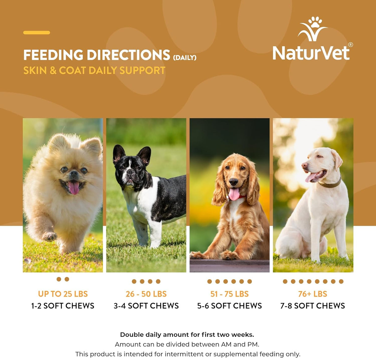 NaturVet Skin and Coat Plus Omegas 70 Masticables