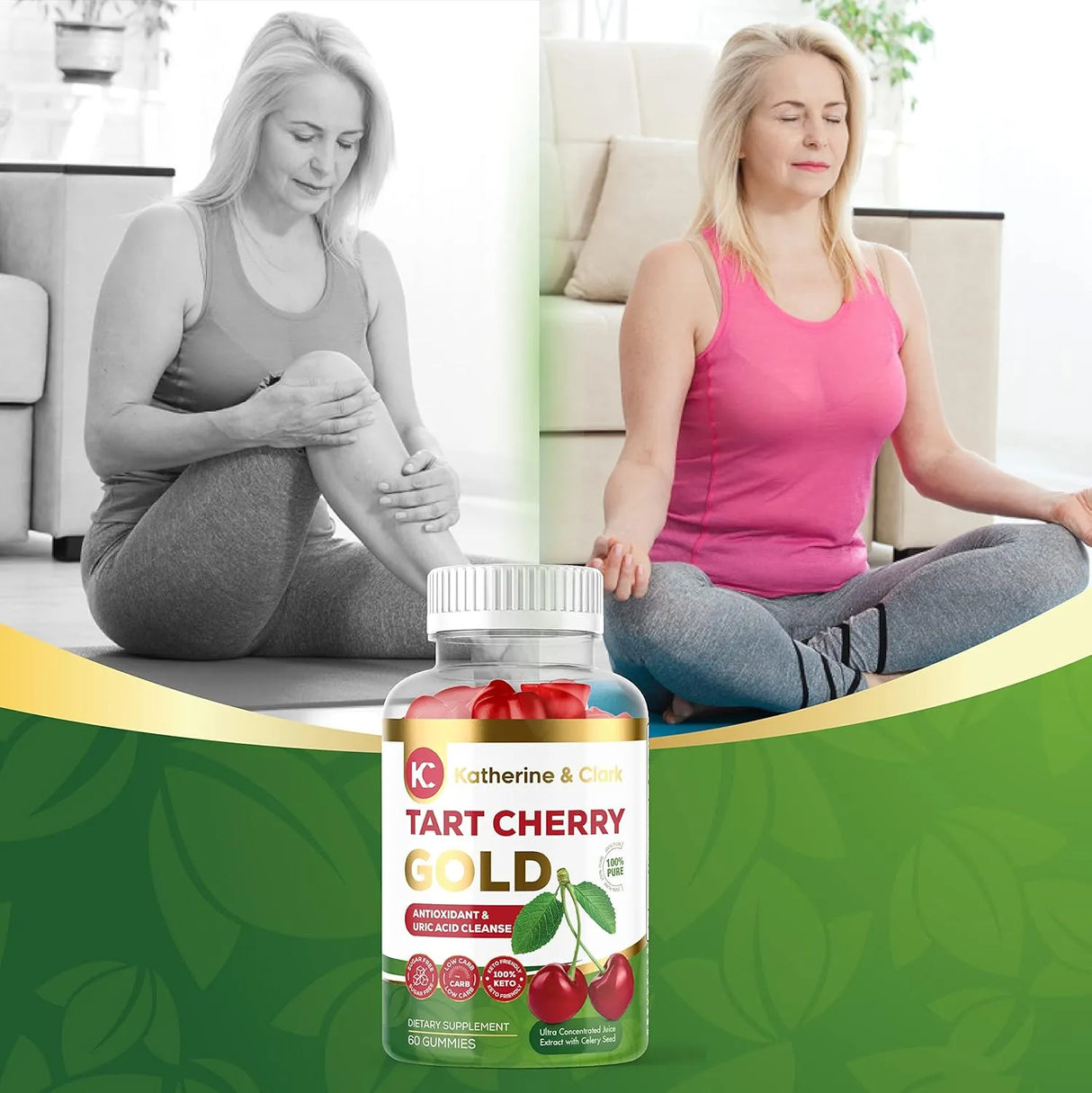 KATHERINE & CLARK - Katherine & Clark Tart Cherry Gold Montmorency Gummies 60 Gomitas - The Red Vitamin MX - Suplementos Alimenticios - {{ shop.shopifyCountryName }}