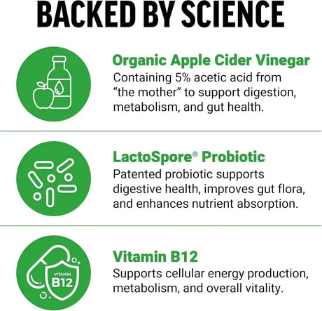 FORCE FACTOR - Force Factor ProbioSlim Apple Cider Vinegar Gummies 60 Gomitas - The Red Vitamin MX - Suplementos Alimenticios - {{ shop.shopifyCountryName }}