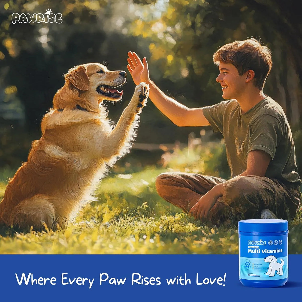 PAWRISE - PawRise Dog Multivitamins with Probiotics, Glucosamine, and Omega-3 200 Masticables - The Red Vitamin MX - Multivitamínicos Para Perros - {{ shop.shopifyCountryName }}