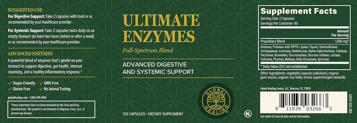 GLOBAL HEALING CENTER - Global Healing Center Ultimate Probiotic Blend 60 Capsulas - The Red Vitamin MX - Suplementos Alimenticios - {{ shop.shopifyCountryName }}