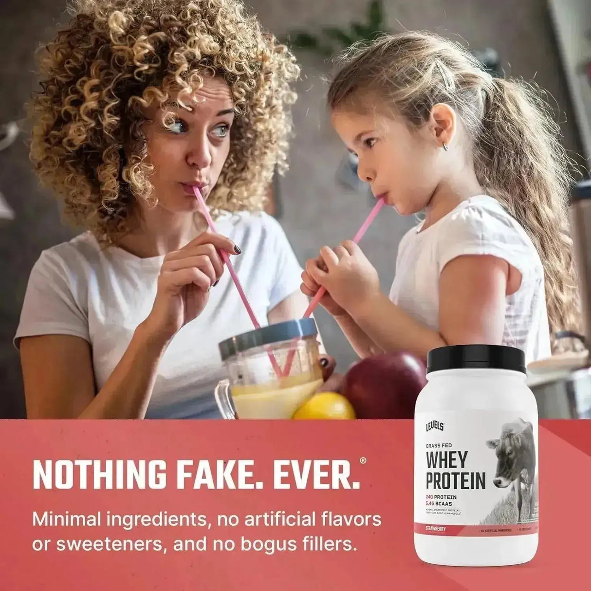 LEVELS - Levels Grass Fed Whey Protein Powder Strawberry 2Lb. - The Red Vitamin MX - Suplementos Alimenticios - {{ shop.shopifyCountryName }}